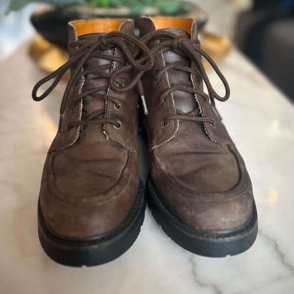 Brown Leather Timberland Boots – Size 8 Men Rugged Street Style,Outdoor Fashion - Picture 6 of 17